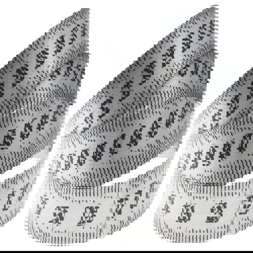 6 Ft. Long x 1 Inch Wide, 1/8 Inch Graduation, Silver, Mylar Adhesive Tape Measure