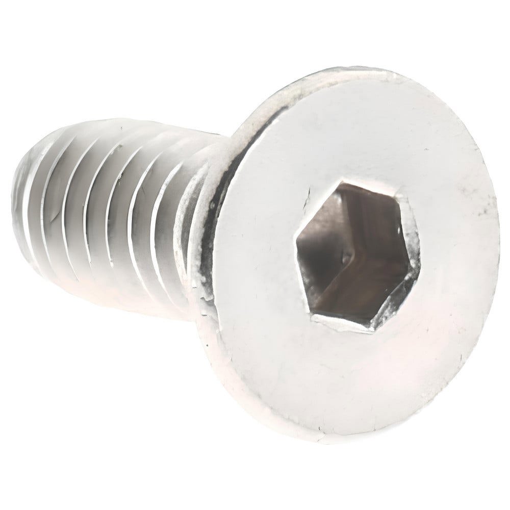 Flat Socket Cap Screw: M2.5x0.45, 18-8/Austenitic Grade A2 Stainless Steel