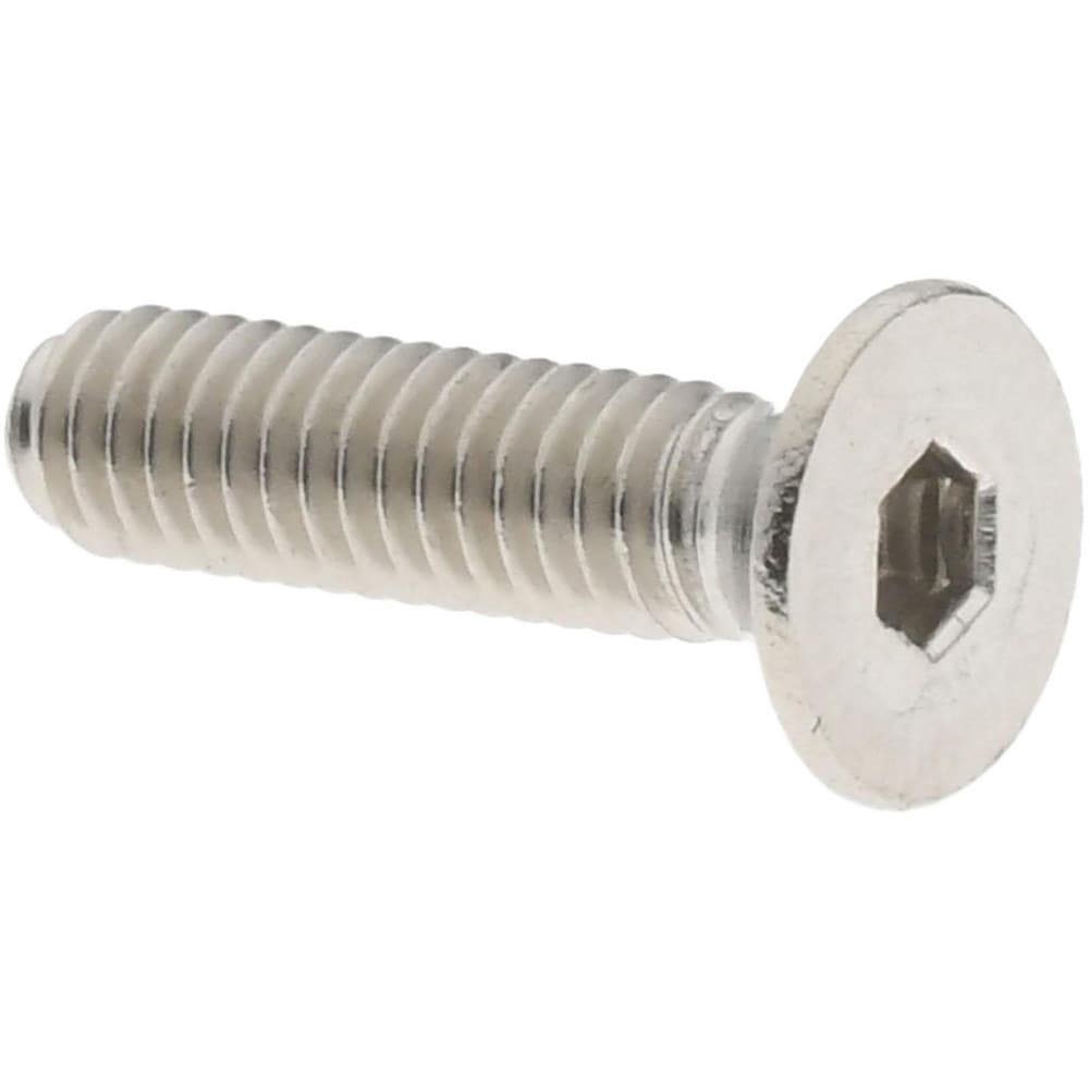 Flat Socket Cap Screw: M2.5x0.45, 18-8/Austenitic Grade A2 Stainless Steel