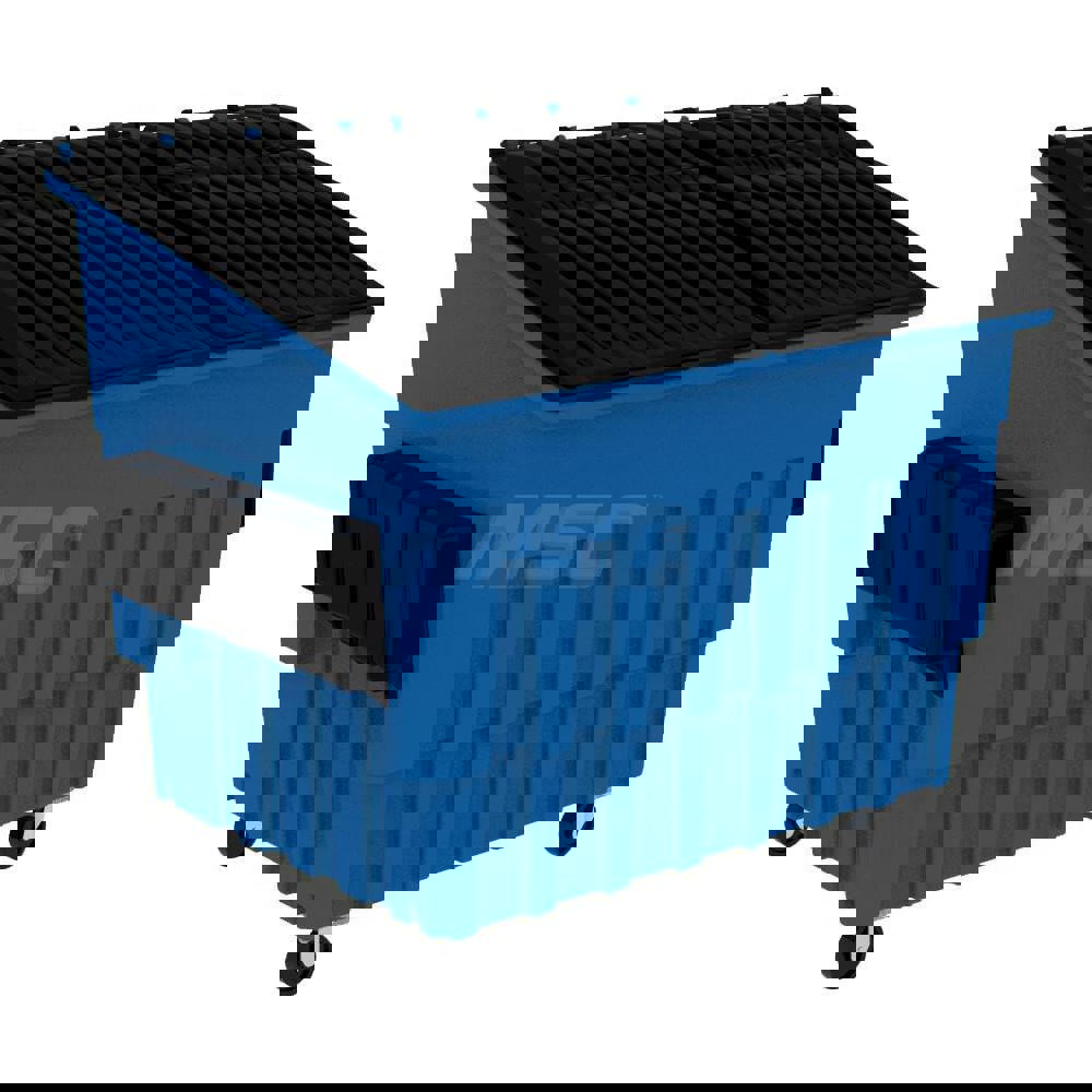 Trash Cans & Recycling Containers; Product Type: Front End Load Dumpster ; Container Capacity: 4 cu yd ; Container Shape: Rectangle ; Lid Type: Sealed Rim ; Container Material: Plastic ; Color: Blue
