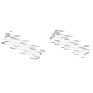 1 x 4 ft. LED Flat Panel Fixture in Brushed Nickel