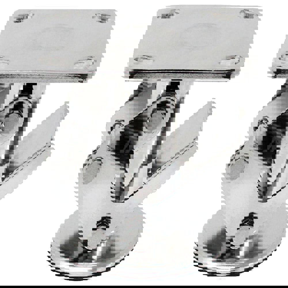 Floor Locks; Wheel Diameter: 4; Retracted Height: 4.625; Extended Height: 5.88; Top Plate Size: 4