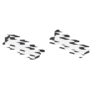 1 x 4 ft. LED Flat Panel Light Fixture in Matte Black