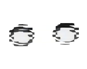 9 in. LED Color Selectable Round Flat Panel Ceiling Fixture in Matte Black