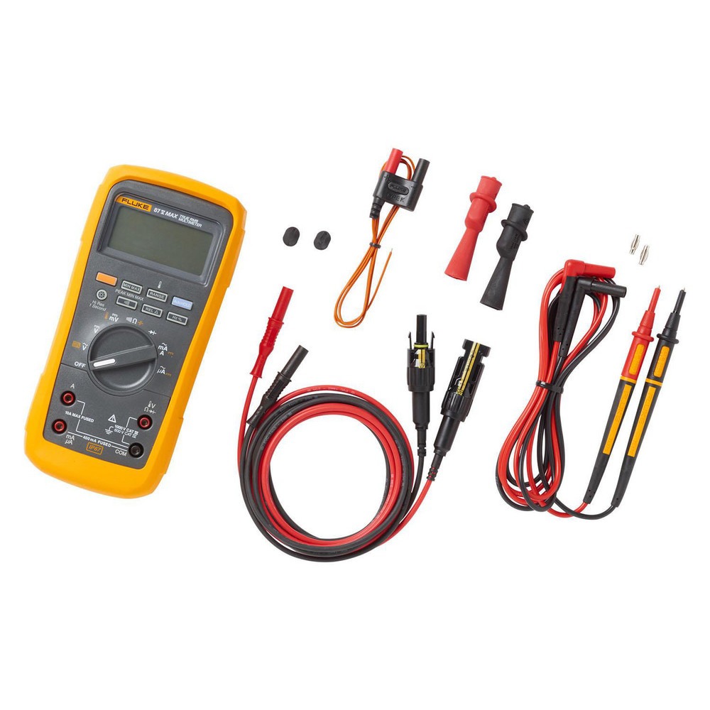 Electrical Test Equipment Combination Kits; Kit Type: Digital Multimeter Kit ; Maximum Voltage: 1000 VAC ; Resistance (Megohm): 50 ; Minimum Operating Temperature (F): 5 ; Minimum Operating Temperature (C): -15 ; Maximum Operating Temperature (C): 55