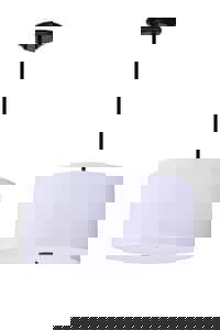 3-Light Pendant Fixture in Matte Black