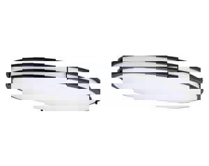 LED Oval Saturn Ceiling Fixture in Matte Black