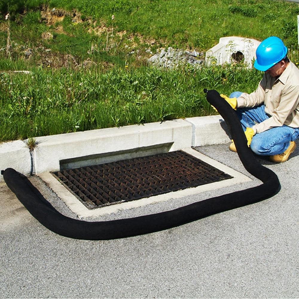 Drain Guards, Seals & Inserts; Application: Around the Drain ; Overall Length: 120in ; Overall Width: 5in ; Material: Polyester; Parboiled Rice Husk; Activated Carbon; Zeolite ; Color: Black ; Flow Capacity: 4.2GPM