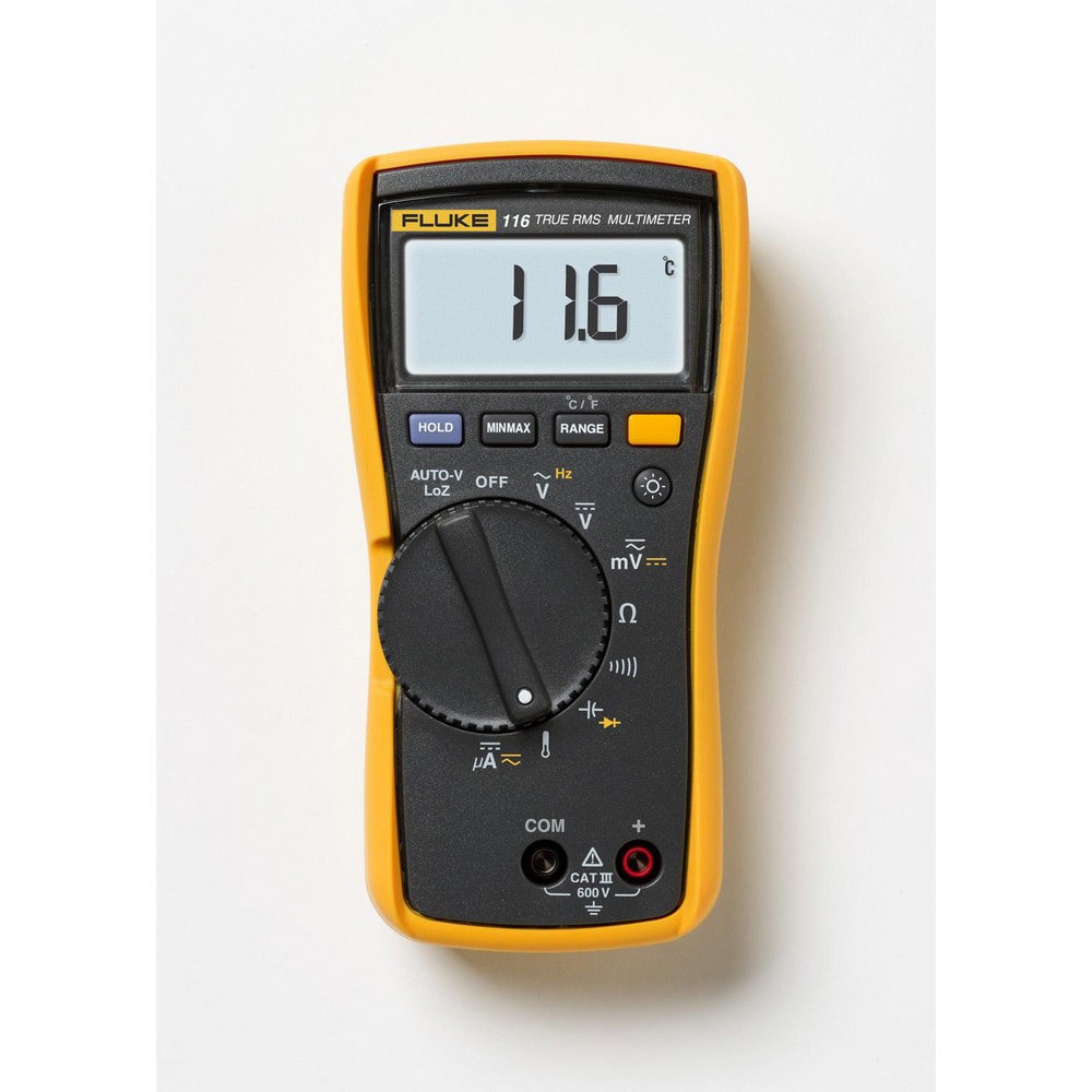 Multimeters; Maximum DC Voltage: 600 ; Maximum AC Current (mA): 1 ; Maximum AC Voltage: 600 ; Temp Measurement Range (C): -40 - 400 ; Batteries Included: Yes ; Number Of Batteries: 1