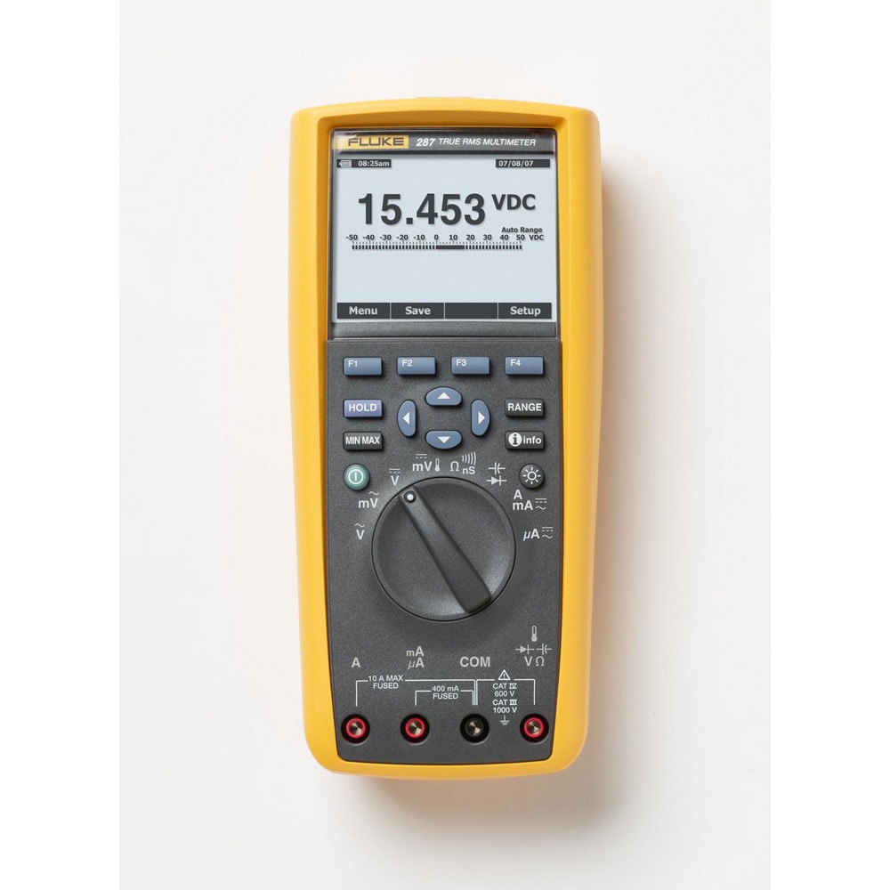 Multimeters; Maximum DC Voltage: 1000 ; Maximum AC Voltage: 1000 ; Maximum AC Current (A): 10 ; Temp Measurement Range (C): -200 to 1350 degree ; Maximum Resistance (Ohms): 500 ; Batteries Included: Yes