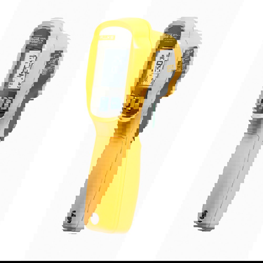 Infrared Thermometers; Display Type: Backlit LCD ; Compatible Surface Type: Concrete; Dark; Dull; Light; Shiny ; Distance to Spot Ratio: 10:1 ; Screen Size: 0 ; Includes: IR Thermometer; AA Battery; CAL Certification ; UNSPSC Code: 41112224