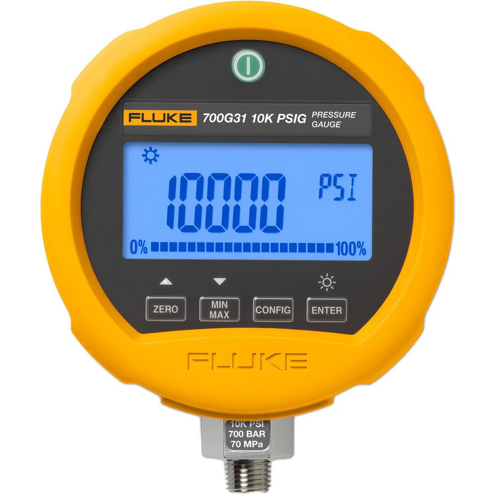 Precision pressure gauge calibrators designed for fast, accurate test results. Make precise pressure measurements from 110 inH2O/20 mbar to 10,000 psi/690 bar. Highly accurate; 0.05% measurement uncertainty for 1 year. Easily view in most environments wit