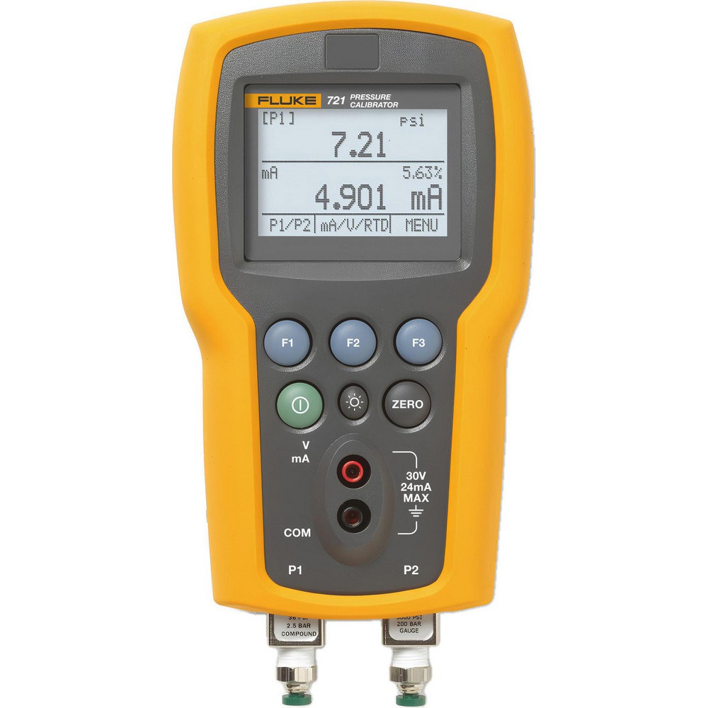 Fluke 721 Precision Pressure Calibrator provides pressure calibration and temperature measurement for custody transfer applications The Fluke 721 Precision Pressure Calibrator is the ideal tool for gas custody transfer applications. It features dual isol