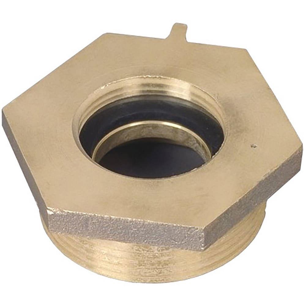 Brass & Chrome Pipe Fittings; Fitting Type: Female x Male Hex Nipple ; Fitting Size: 2-1/2 x 2 ; End Connections: FNST x MNPT ; Connection Type: Threaded ; Pressure Rating (psi): 175 ; Fitting Shape: Straight