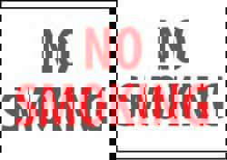 Sign: No SmokingRectangle, 