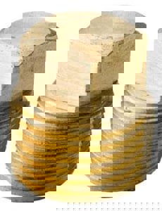 LF 1/4 BRS BS SQ HD SLD PLUG