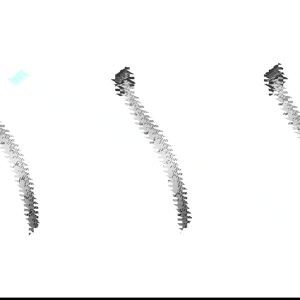 1 Ft. Long x 1/2 Inch Wide, 1/16 Inch Graduation, Silver, Mylar Adhesive Tape Measure