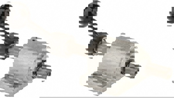 9,000 N Capacity, M8 Plunger, 16mm Plunger Dia, Foot Mt, One Hand, Hand Lever Actuation, Variable Stroke Straight Line Action Clamp