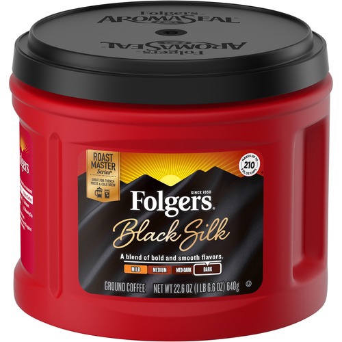 Coffee, Black Silk, 24.2 oz Canister