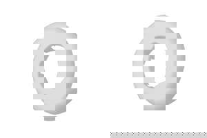 2 in. White Painted Wall Plate