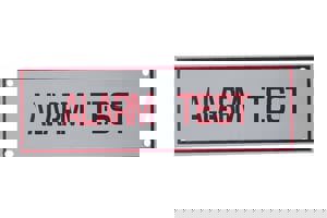 6 x 2 in. Alarm Test Fire Sprinkler Sign