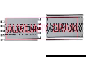 6 x 2 in. Auxiliary Drain Fire Sprinkler Sign