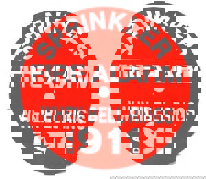 7 in. Dial 911 Fire Alarm Fire Sprinkler Sign