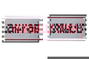 6 x 2 in. Normally Open Fire Sprinkler Sign