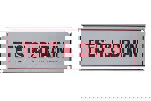 6 x 2 in. Test & Drain Fire Sprinkler Sign