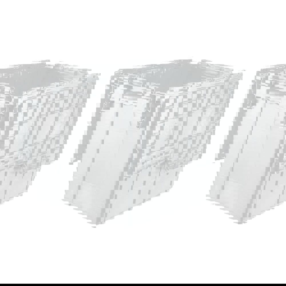 Polypropylene Attached-Lid Storage Tote: