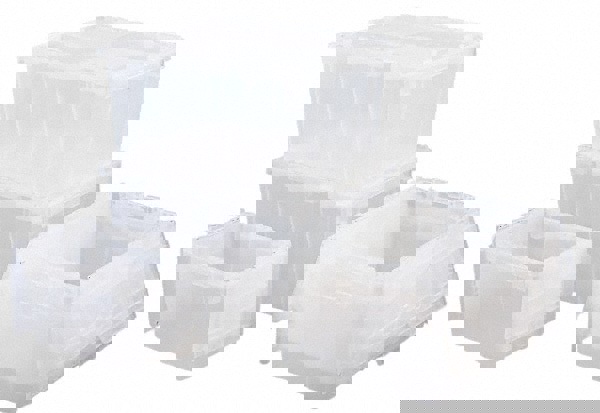 Polypropylene Attached-Lid Storage Tote: 70 lb Capacity