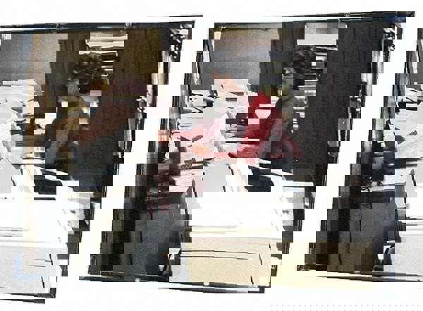 Safety, Traffic & Inspection Mirrors; Type: Flat; Mirror Type: Flat; Shape: Rectangle; Shape: Rectangle; Indoor or Outdoor: Outdoor; Lens Material: Glass; Shatter-Resistant Glass; Mirror Material: Glass; Shatter-Resistant Glass; Handle Material: Gray Plas