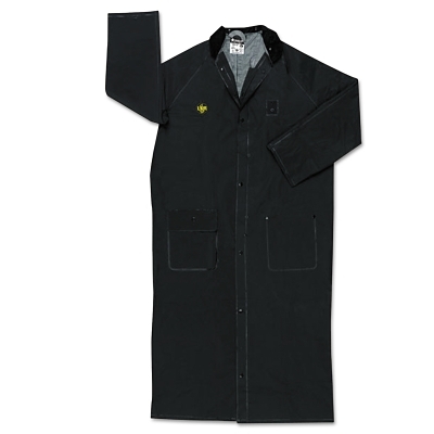 Rain Coat: Size X-Large, Black, Polyester
