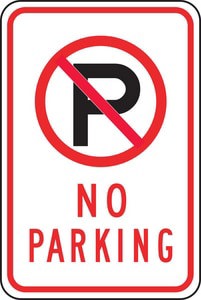 18X12 ALUM SIGN NO PARKING