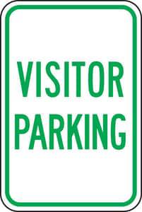 18X12 ALUM SIGN VISITOR PARKING