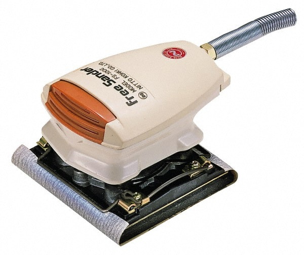 Air Orbital Sander: Rectangular, 4 x 4-3/8