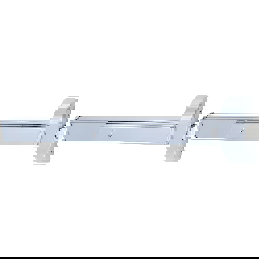 Push Bars; Material: Metal ; Locking Type: Exit Device Only ; Finish/Coating: Aluminum Painted ; Maximum Door Width: 3ft ; Minimum Door Width: 2.71ft