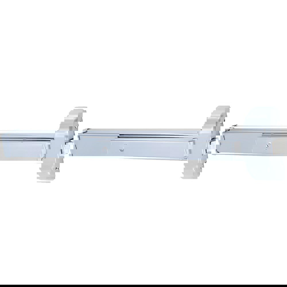Push Bars; Material: Metal ; Locking Type: Exit Device Only ; Finish/Coating: Aluminum Painted ; Maximum Door Width: 3ft ; Minimum Door Width: 2.71ft