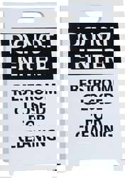 Do Not Enter - Restroom Closed for Cleaning, Do Not Enter - Work in Progress, 12