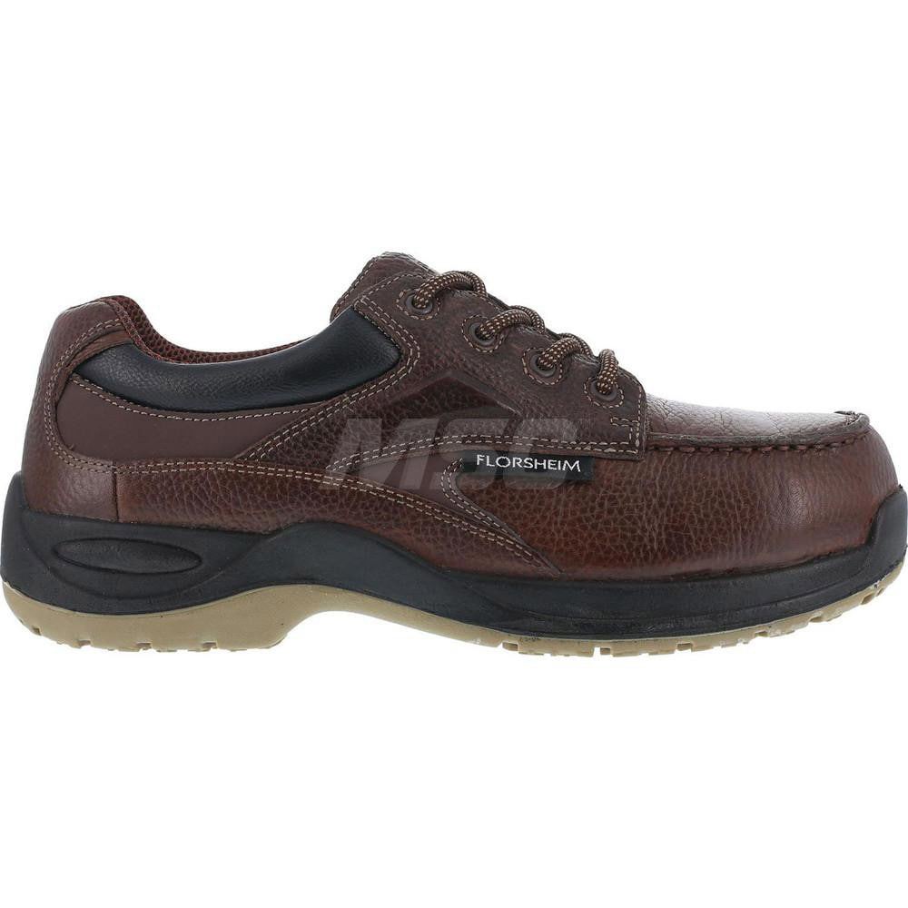 Work Boot: Size 9, Leather, Composite Toe