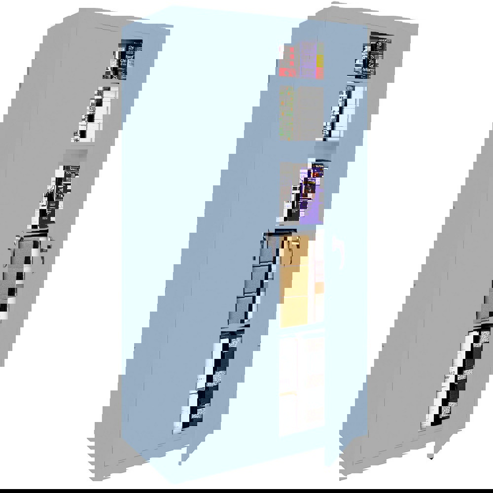 Storage Cabinets; Cabinet Type: Lockable Welded Storage Cabinet ; Cabinet Material: Steel ; Cabinet Door Style: Flush ; Locking Mechanism: Keyed ; Assembled: Yes ; Mounting Location: Free Standing