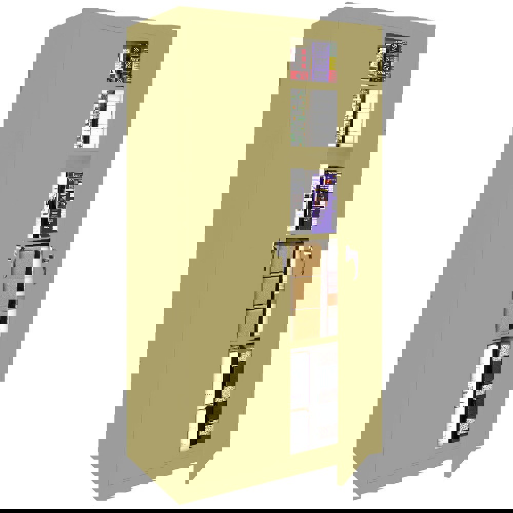 Storage Cabinets; Cabinet Type: Lockable Welded Storage Cabinet ; Cabinet Material: Steel ; Cabinet Door Style: Flush ; Locking Mechanism: Keyed ; Assembled: Yes ; Mounting Location: Free Standing