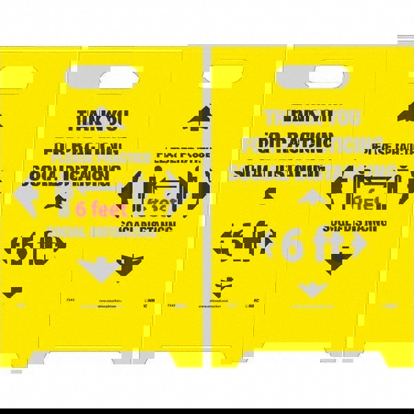 Cone & A Frame Floor Signs; Sign Type: Accident Prevention ; Message/Graphic: Message & Graphic ; Overall Height: 19in ; Viewing Points: Two-View ; Features: Corrugated ; Number of Printed Sides: 4