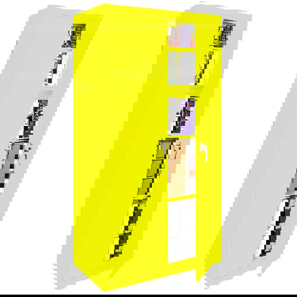 Storage Cabinets; Cabinet Type: Lockable Welded Storage Cabinet ; Cabinet Material: Steel ; Cabinet Door Style: Flush ; Locking Mechanism: Keyed ; Assembled: Yes ; Mounting Location: Free Standing