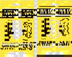 Caution - Do Not Enter, Caution - Keep Out, 12