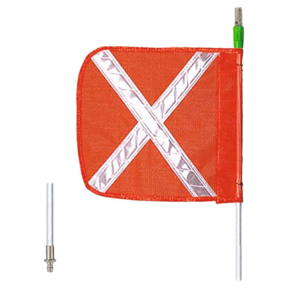 Automotive Light Mounts & Accessories; Type: Vehicle Warning Whip ; For Use With: Utility Vehicles and Small Trucks ; Length (Inch): 98 ; Material: Fiberglass Resin ; Color: Orange ; Height (Inch): 9