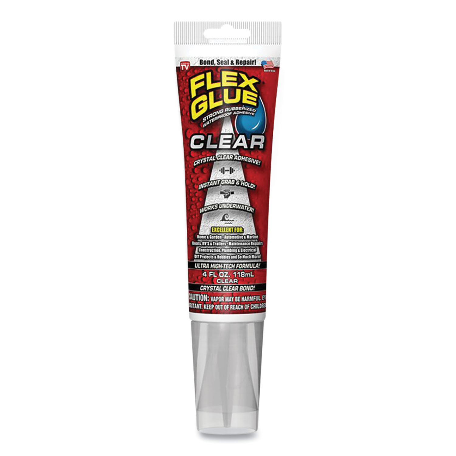 GLUE,FLEX SEAL,4OZ,CLR