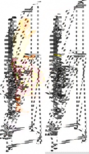 Steel Rolling Ladder: 4 Step