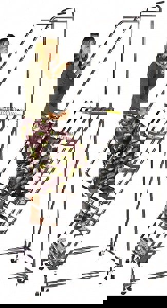 Steel Rolling Ladder: 4 Step