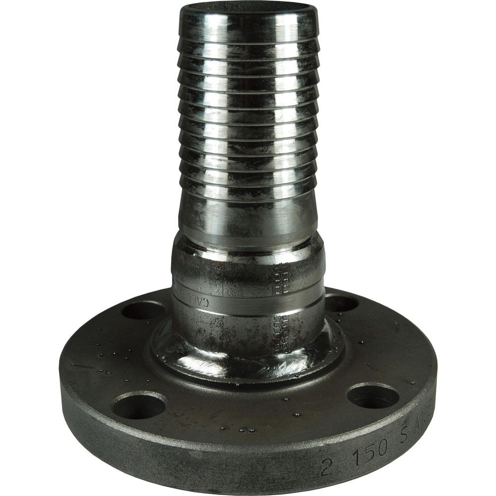 Suction & Discharge Hose Couplings; Type: King Crimp Style Flanged Fitting ; Coupling Type: Fixed Flange x Hose ; Coupling Descriptor: King Nipple x Flanged End ; Material: Steel ; Coupler Size (Fractional Inch): 6 ; Thread Size: Non-Threaded